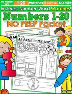 Numbers 1-20 NO PREP Packet