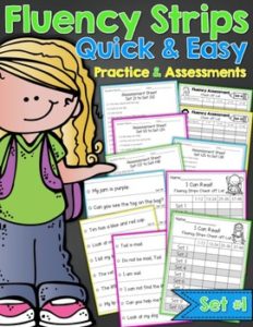 Fluency Strips Practice and Assessments