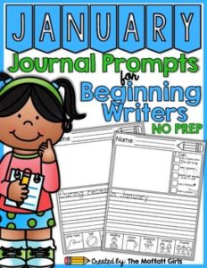 January Journal Prompts for Beginning Writers