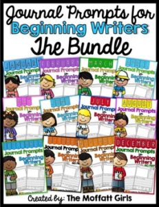 Journal Prompts for Beginning Writers (The Bundle)