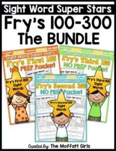 Sight Word Super Stars: Fry's 100-300 (The Bundle)