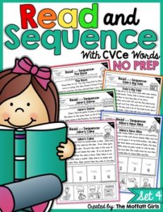 Read and Sequence with CVCe Words