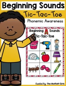 Phonemic Awareness Tic-Tac-Toe (Beginning Sounds)