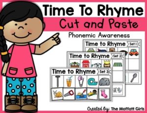 Phonemic Awareness Time to Rhyme Cut and Paste