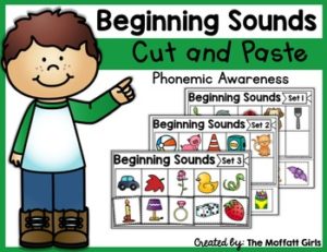 Phonemic Awareness Cut and Paste: Beginning Sounds