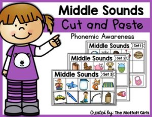Phonemic Awareness Cut and Paste: Middle Sounds