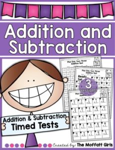 Addition and Subtraction Timed Tests