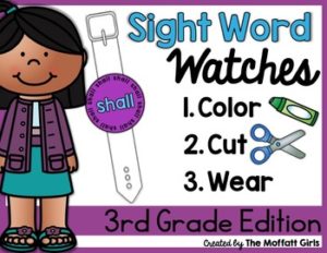 Sight Word Watches (3rd Grade Words)