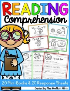 Reading Comprehension Mini Books and Response Sheets