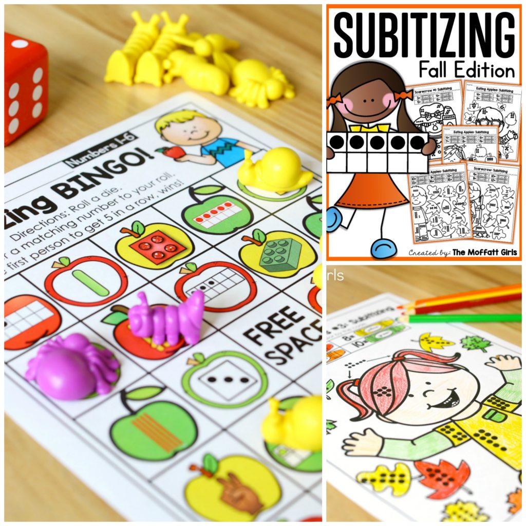 Help students master number concepts using common patterns and number combinations with the Subitizing Fall Edition NO PREP Packet. This is the perfect foundation for addition and subtraction.