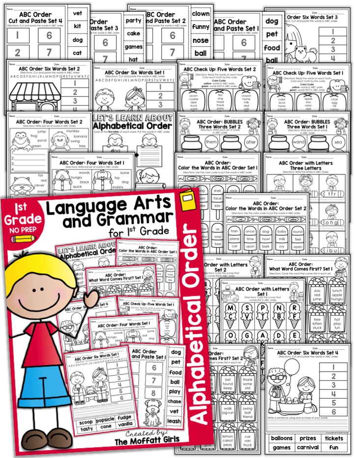 Alphabetical Order- 1st Grade Language Arts and Grammar