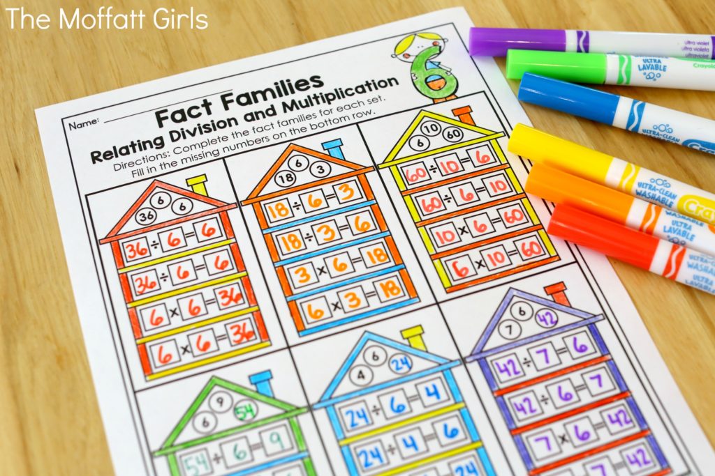 Division and Multiplication Fact Families! Plus, learn 8 other effective ways to teach Division Facts. If students can master the basics, all other math concepts are so much easier to learn. Check out these engaging, effective and fun ways to build strong foundational skills for future learning.