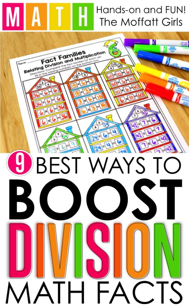 9 Ways to Master Division! Mastering division facts is such an important skill in elementary. If students can master the basics, all other math concepts are so much easier to learn. Check out these engaging, effective and fun ways to build strong foundational skills for future learning.