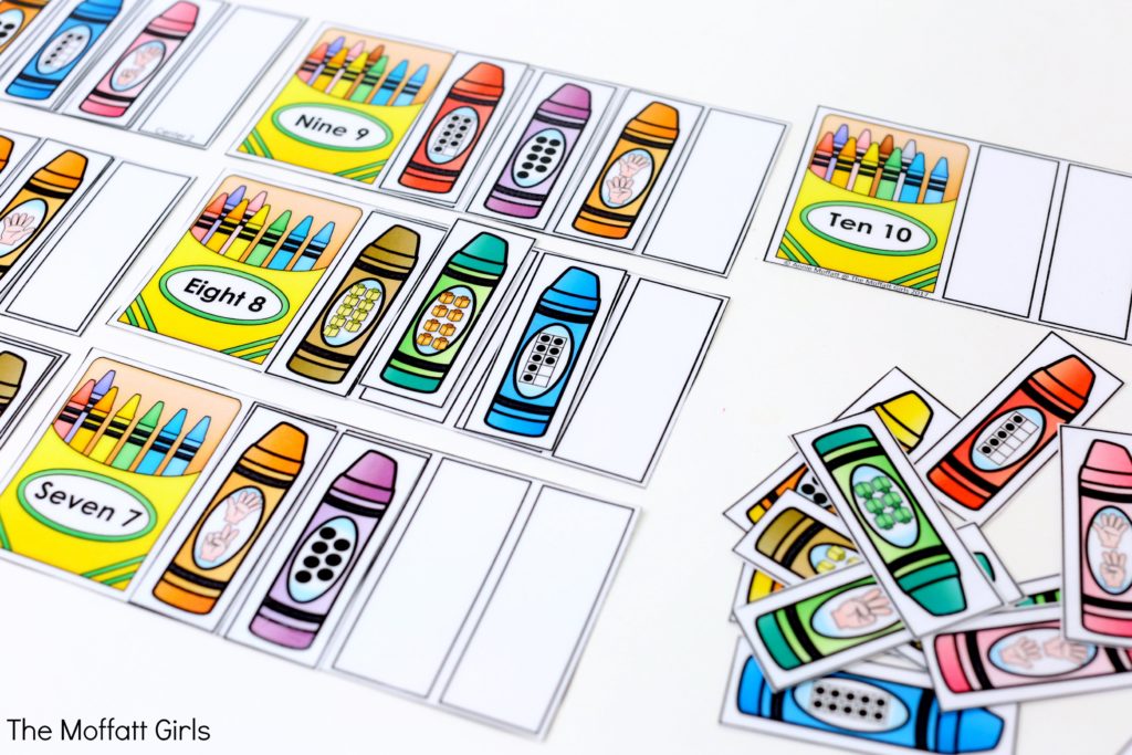 Count and Sort Numbers- This fun Kindergarten counting activity helps students to practice numbers 1-10 in a hands-on way!