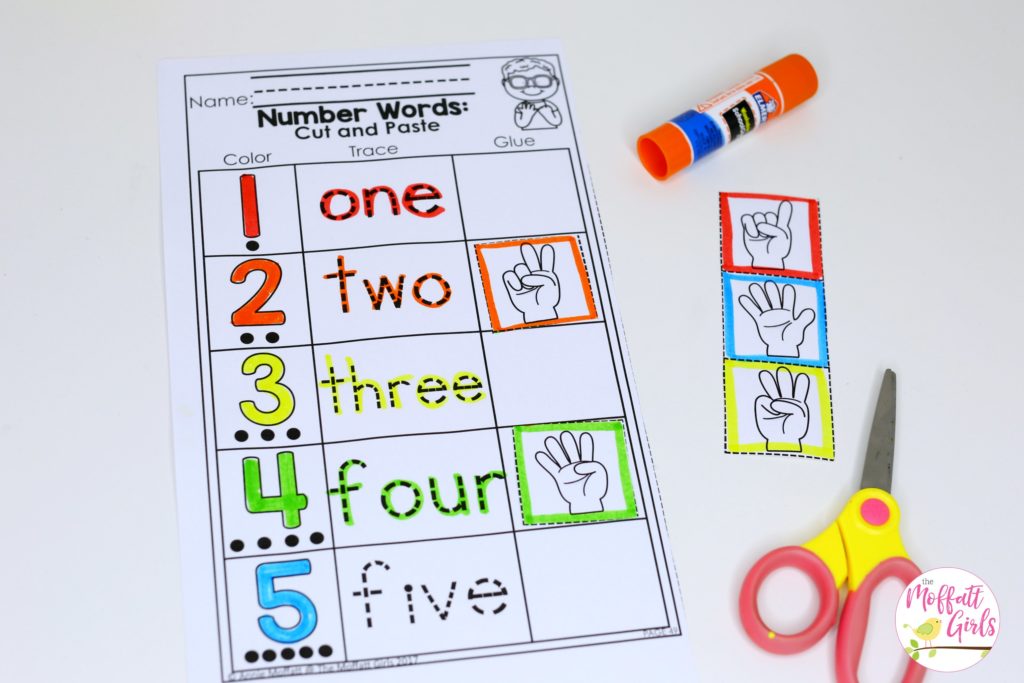 Number words- fun Kindergarten activities to help students master numbers 1-10!