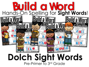 Spelling Sight Words for Kindergarten, 1st Grade, 2nd Grade, 3rd Grade