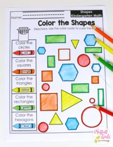 Kindergarten Math, Kindergarten, Shapes, Common Core Math, Hexagon, Math Games, 3d Shapes