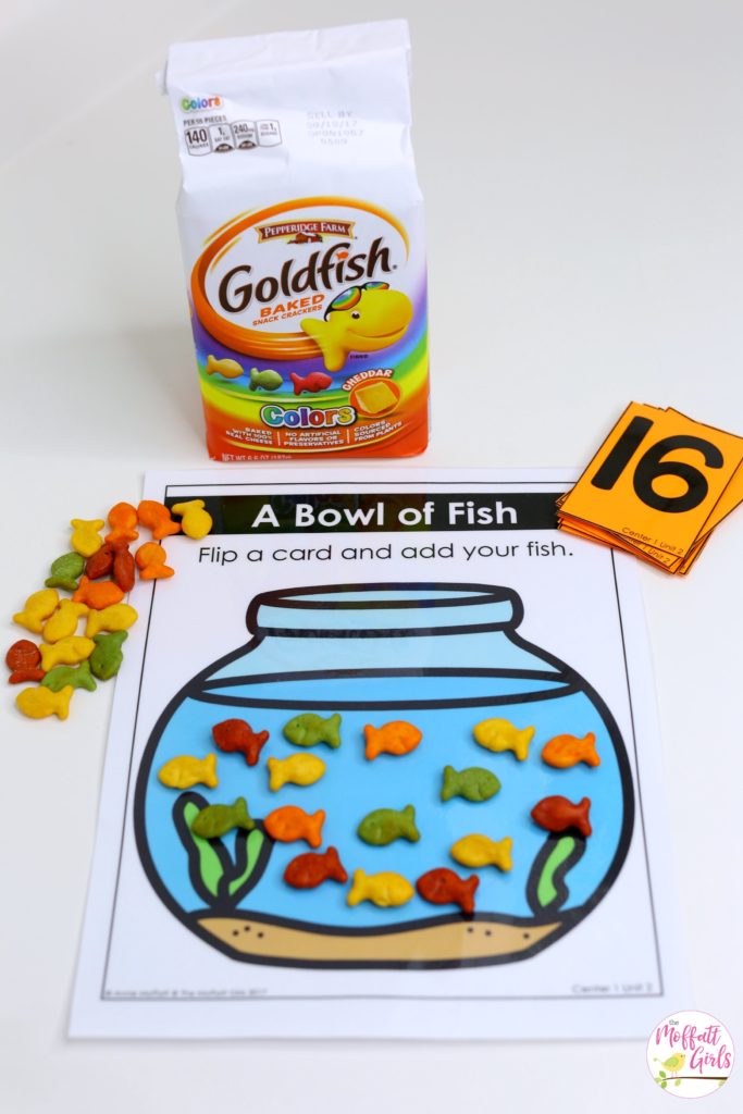 A Bowl of Fish- Combine teen number practice with snack time with this fun, hands-on activity!