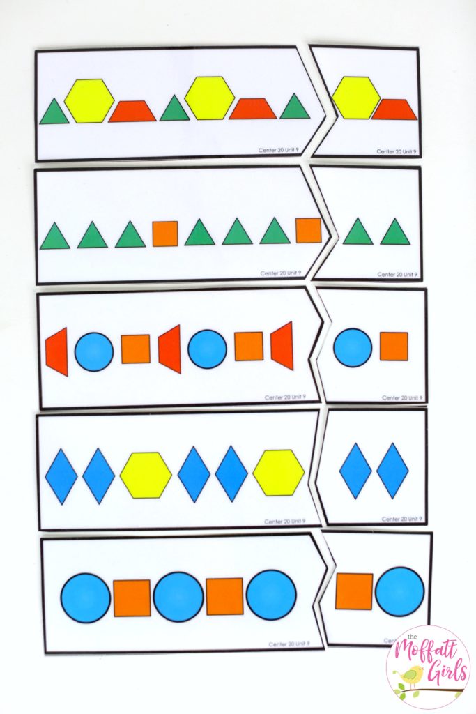 Shapes, Patterns, puzzles, Kindergarten, Math, common core, 