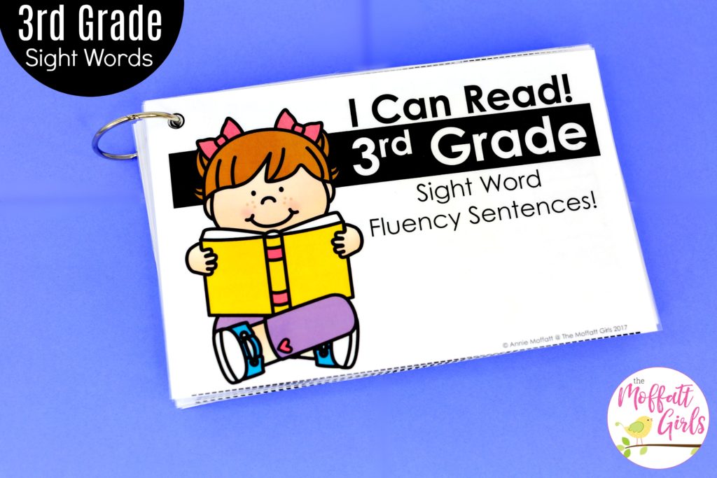 Sight Word Fluency Pyramid Sentences- These simple sentences use third grade sight words along with phonics skills to help build reading confidence in beginning and struggling readers.