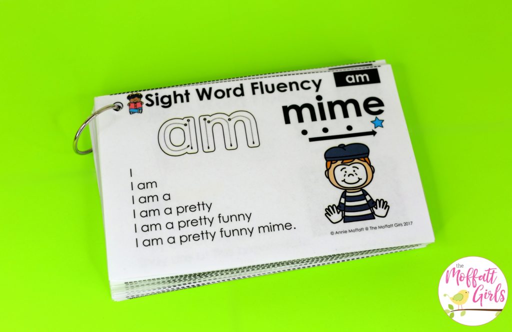 Sight Word Fluency Pyramid Sentences- These simple sentences use primer sight words along with phonics skills to help build reading confidence in beginning and struggling readers.