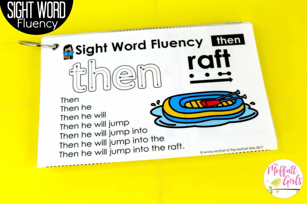 Sight Word Fluency Pyramid Sentences- These simple sentences use first grade sight words along with phonics skills to help build reading confidence in beginning and struggling readers.