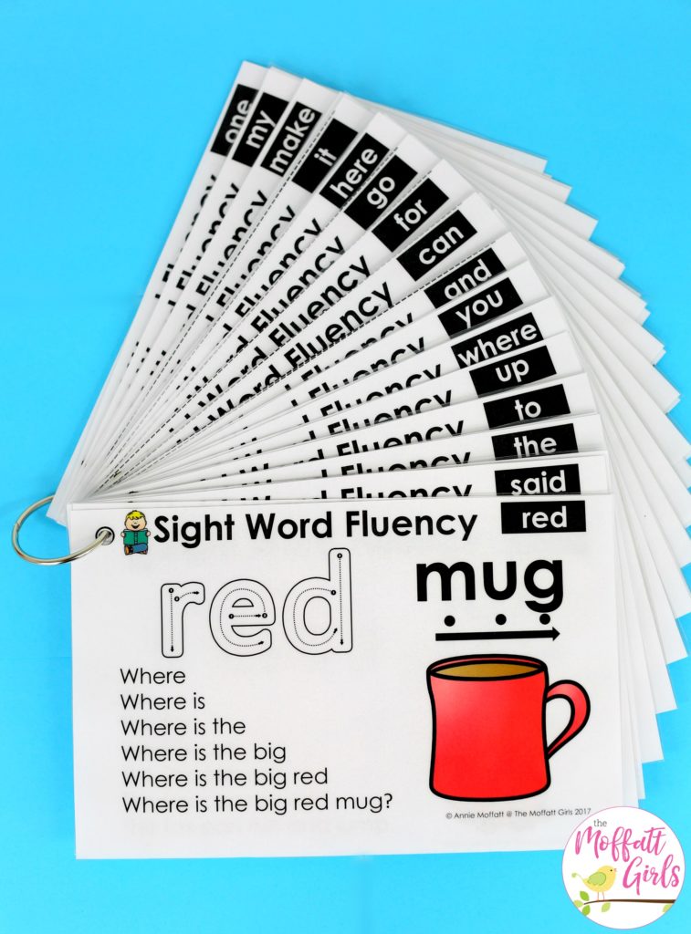 Sight Word Fluency Pyramid Sentences- These simple sentences use pre-primer sight words along with basic phonics skills to help build reading confidence in beginning and struggling readers.