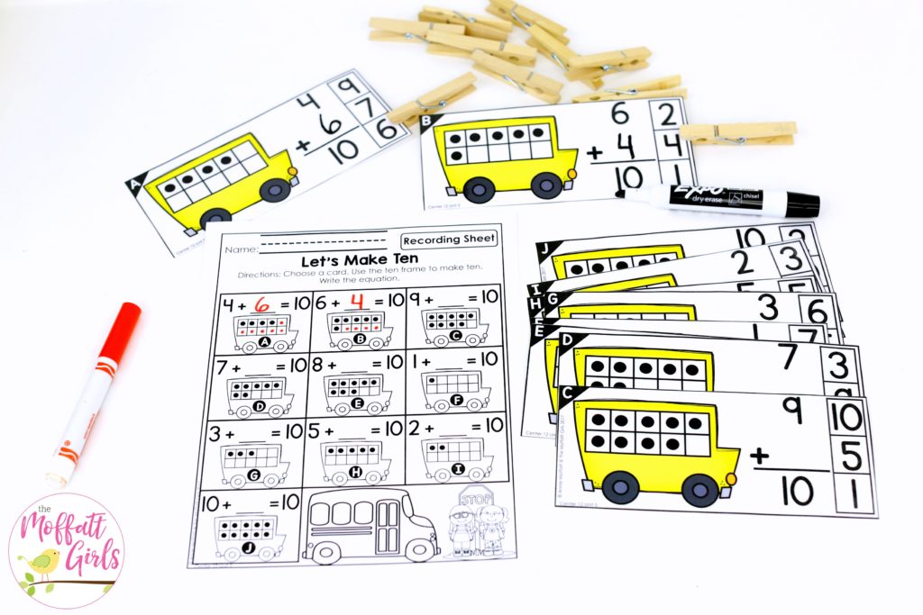 Count and Clip to Ten. Plus, MORE hands-on addition math centers for Kindergarten! Teach basic addition in a variety of ways that help students build math skills.