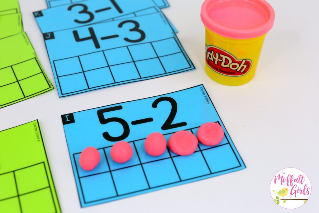 Ten Frame Subtraction Smash- Math Made Fun for Kindergarten! Teach subtraction up to 10 in Kindergarten fun, hands-on ways! Fun math centers and printable games included!
