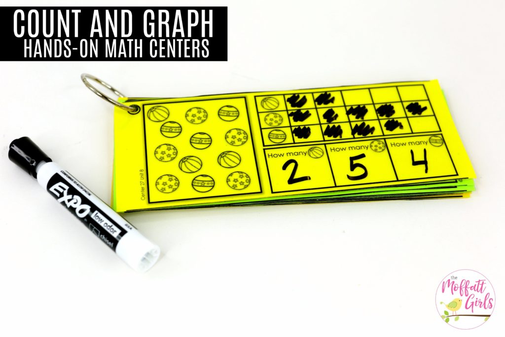 Count and Graph: This fun Kindergarten Math activity helps students measure items and analyze data in a hands-on way!