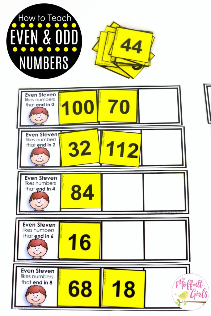 Even Steven and Odd Todd: This fun 1st Grade Math activity helps students count numbers up to 120 in a hands-on way! 