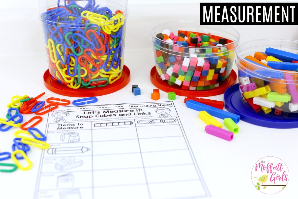 Measure with Snap Cubes and Links: This fun Kindergarten Math activity helps students measure items and analyze data in a hands-on way!