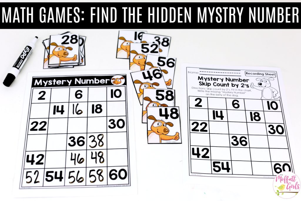 Mystery Numbers (Skip Count by 2s from 2-60): This fun 1st Grade Math activity helps students count numbers up to 120 in a hands-on way!