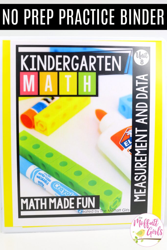 These fun Kindergarten Math activities help students measure items and analyze data in a hands-on way!
