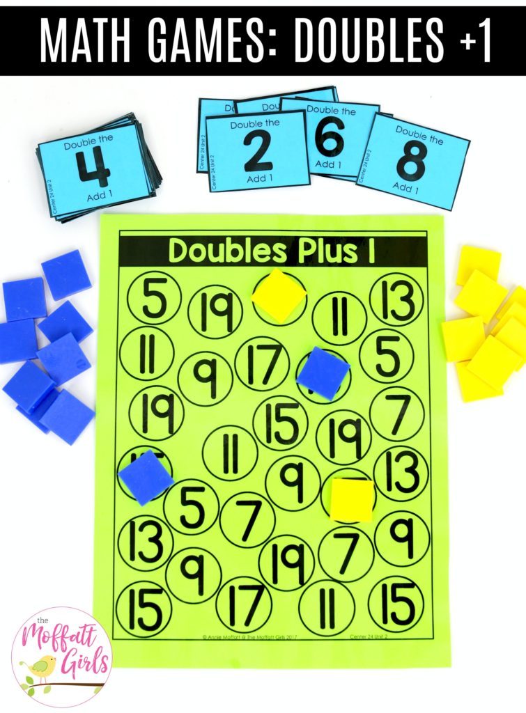 Doubles Plus 1: This fun 1st Grade Math activity helps students practice addition in a hands-on way!