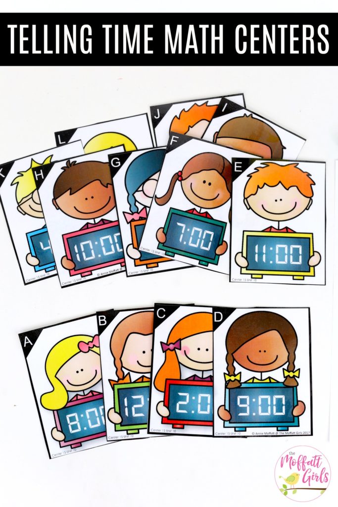Telling Time Write the Room: This fun Kindergarten Math activity helps students tell time in a hands-on way!