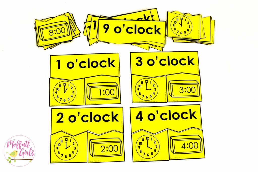Clock Puzzles: This fun Kindergarten Math activity helps students tell time in a hands-on way!