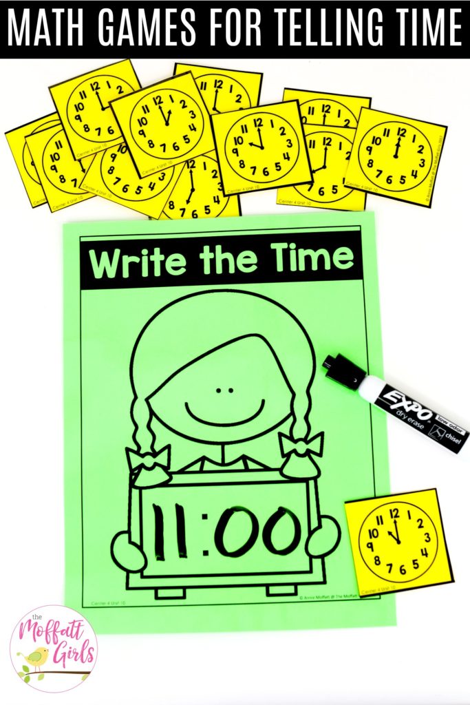 Write the Time- Digital: This fun Kindergarten Math activity helps students tell time in a hands-on way!