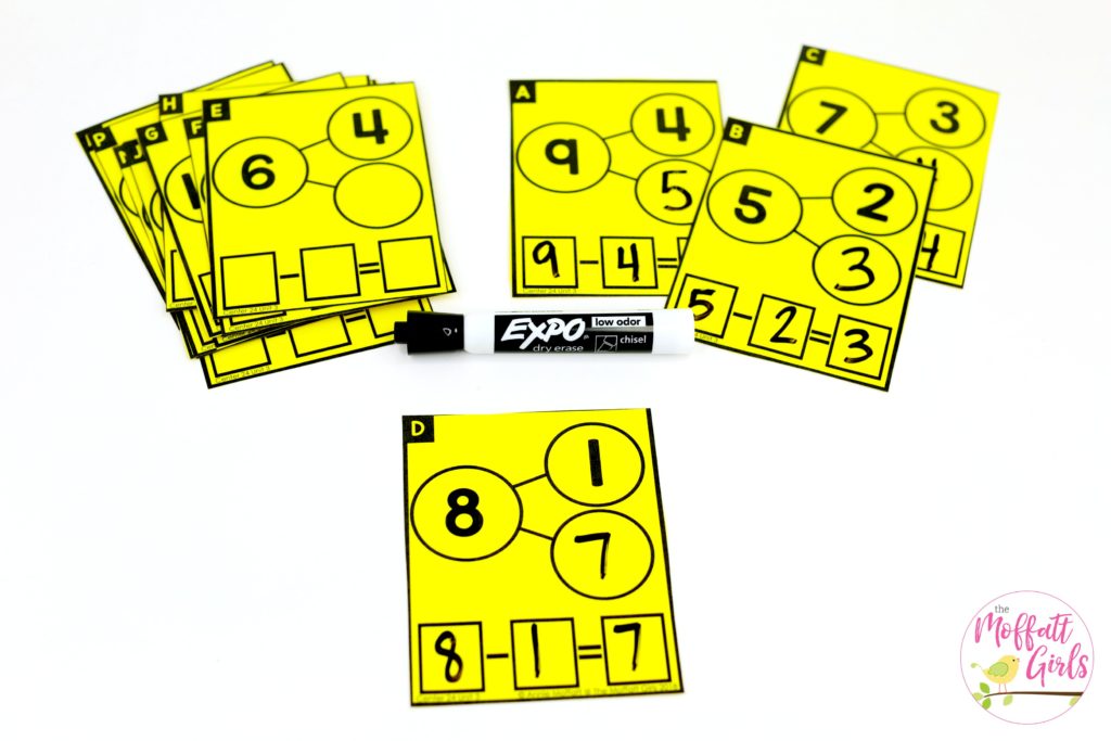 Number Bonds to 20: This fun 1st Grade Math activity helps students practice subtraction in a hands-on way!
