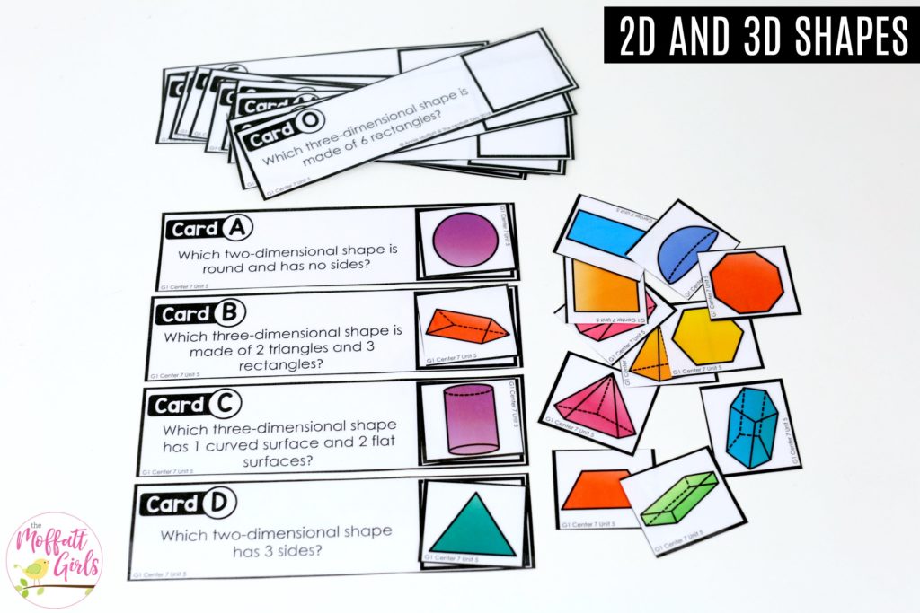Find The Shape: These fun 1st Grade Math activities help students understand basic geometry with the use of shapes and fractions in a hands-on way!