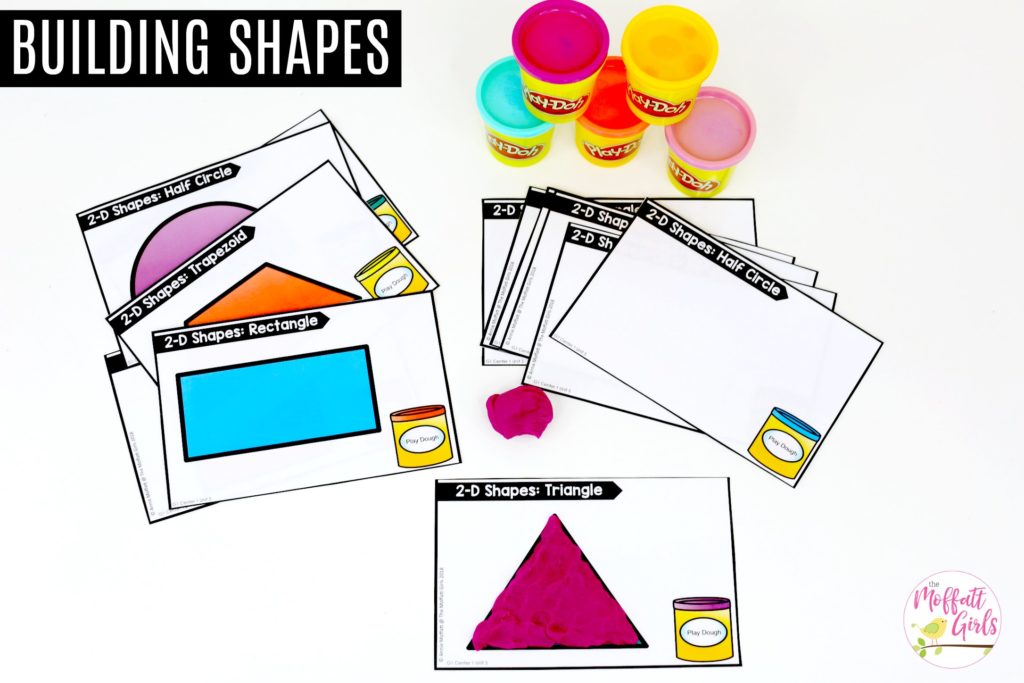 Building 2D Shapes: These fun 1st Grade Math activities help students understand basic geometry with the use of shapes and fractions in a hands-on way!