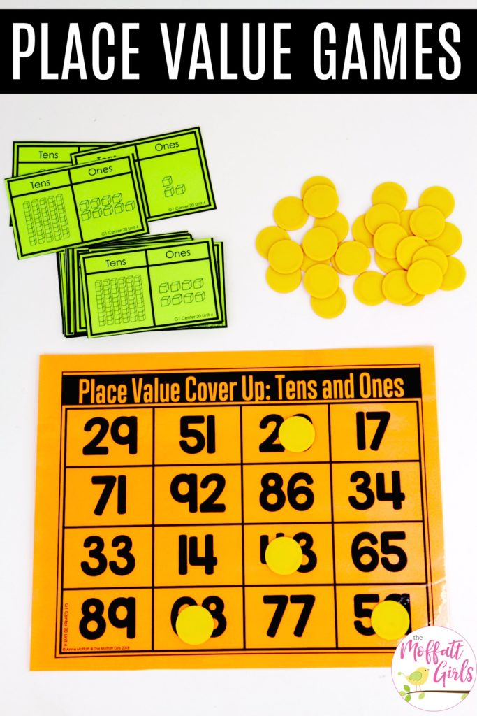 Place Value Cover Up: This fun 1st Grade Math activity helps students understand place values and the meaning of a number in a hands-on way!