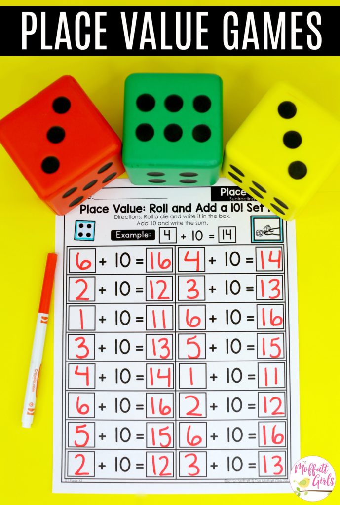 These fun 1st Grade Math activities help students understand place values and the meaning of a number in a hands-on way!