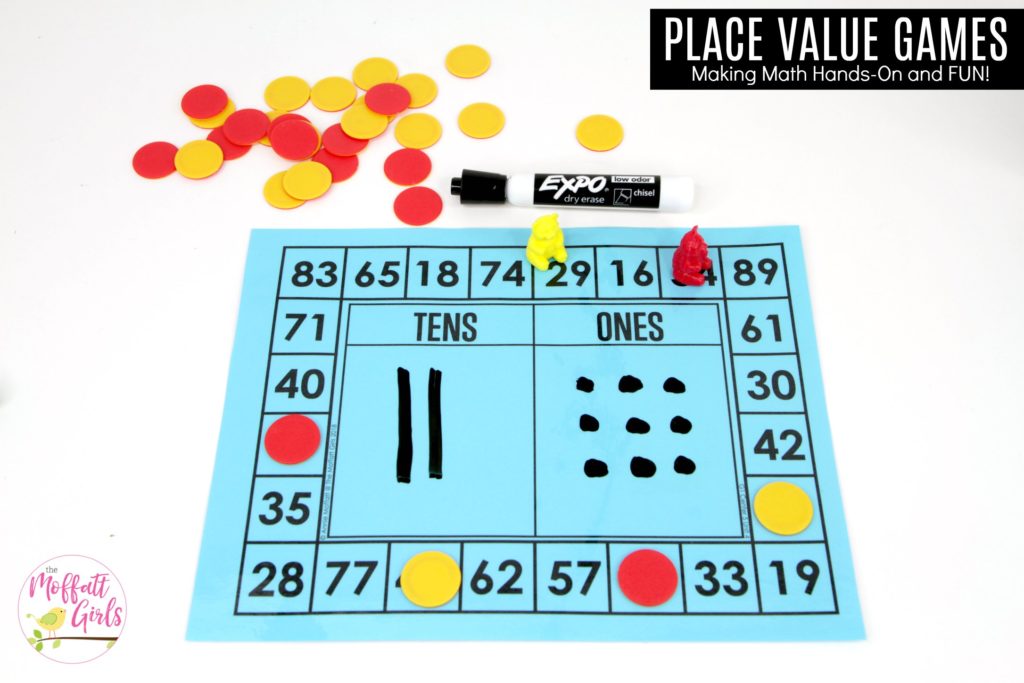 Build a Number: This fun 1st Grade Math activity helps students understand place values and the meaning of a number in a hands-on way!
