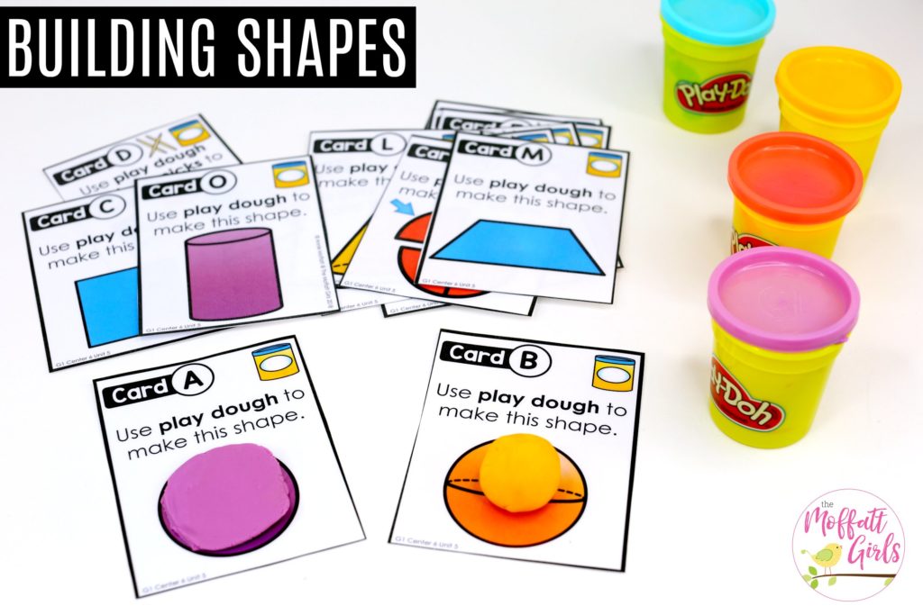 Building 2D and 3D Shapes: These fun 1st Grade Math activities help students understand basic geometry with the use of shapes and fractions in a hands-on way!
