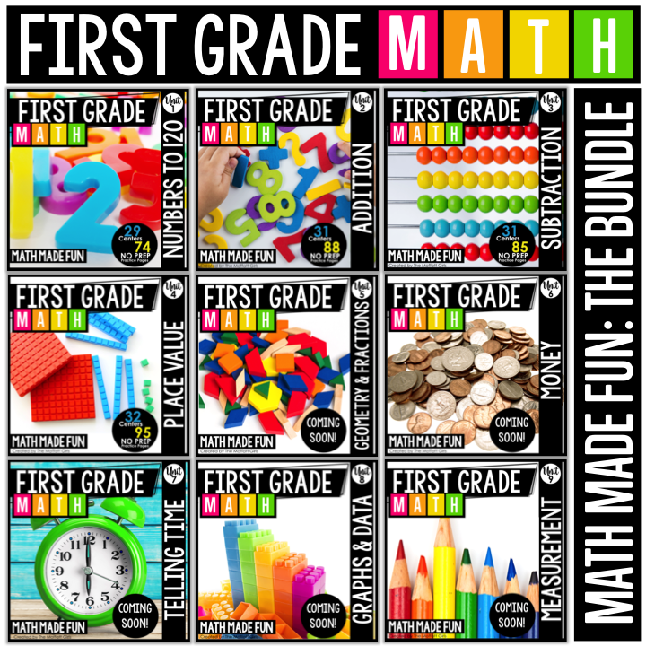 These fun 1st Grade Math activities help students understand basic geometry with the use of shapes and fractions in a hands-on way!