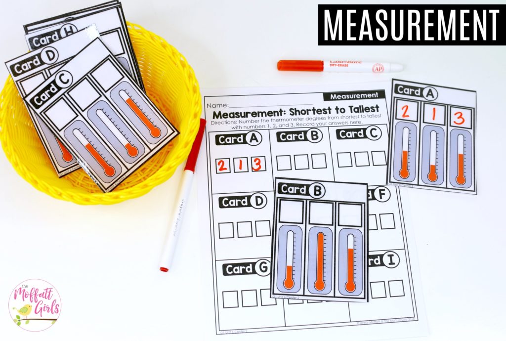 Measurement: Shortest to Tallest- TONS of fun, hands-on activities to teach first grade students how to measure!