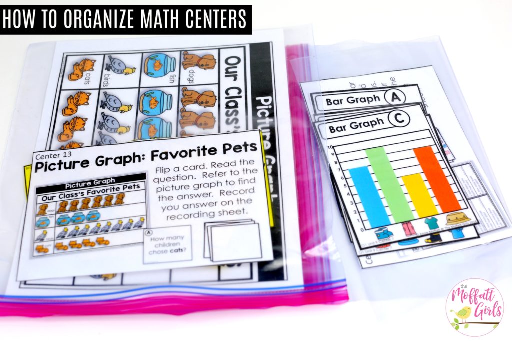 Simple solution to store math centers for the elementary classroom!