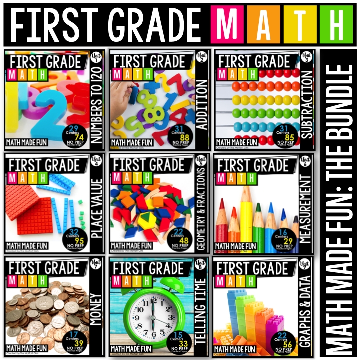 First Grade Math Curriculum Bundle