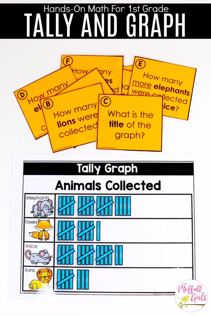 Tally Charts- Fun math games to teach graphs and simple data analysis in 1st Grade!